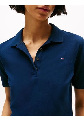 Polo Azul 1985 De Corte Regular Con Logo Bordado Tommy Hilfiger