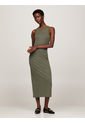 Vestido Midi Sin Mangas De Corte Slim Mujer Verde Tommy Hilfiger de Tommy Hilfiger