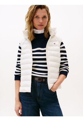 Chaleco Blanco Con Acabado Repelente Al Agua Tommy Hilfiger
