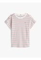 Camiseta Blanca Manga Corta Con Diseño De Rayas Tommy Hilfiger de Tommy Hilfiger