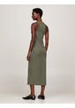 Vestido Midi Sin Mangas De Corte Slim Mujer Verde Tommy Hilfiger de Tommy Hilfiger