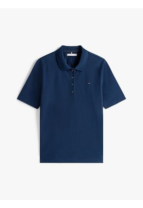 Polo Azul 1985 De Corte Regular Con Logo Bordado Tommy Hilfiger