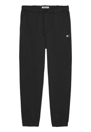 Pantalónes Con Insignia Sólida Hombre Negro Tommy Jeans