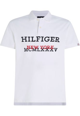 Polo Con Logo Monotipo Hombre Blanco Tommy Hilfiger Tommy Hilfiger