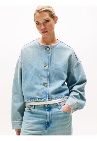 Chaqueta Celeste Denim Corta Oversize Tommy Hilfiger Tommy Hilfiger