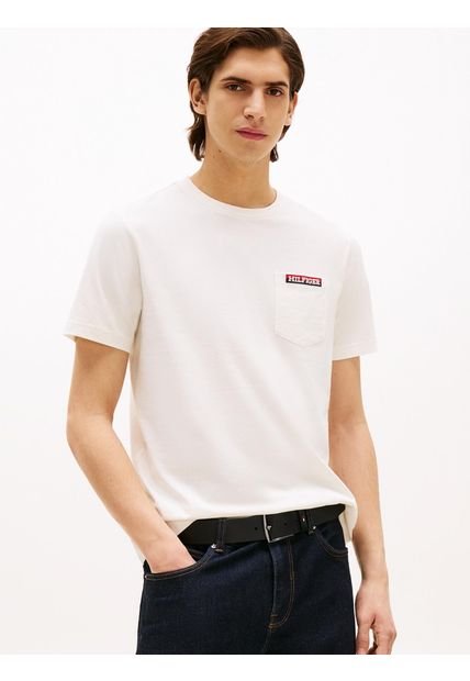 Camiseta Blanca Americana Monotype Tommy Hilfiger