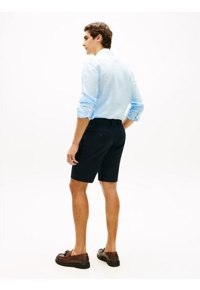 Bermudas Azul Chino Denton En Sarga Con Corte Recto Tommy Hilfiger