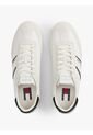 Tenis Blanco Retro Con Cuero Tommy Hilfiger de Tommy Hilfiger