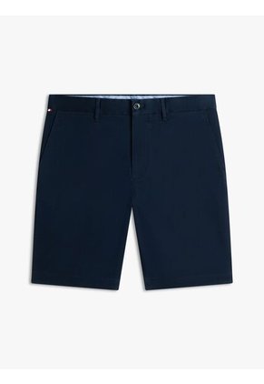 Bermudas Azul Chino Denton En Sarga Con Corte Recto Tommy Hilfiger