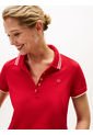 Polo Rojo De Corte Slim Con Logo A Contraste Tommy Hilfiger de Tommy Hilfiger