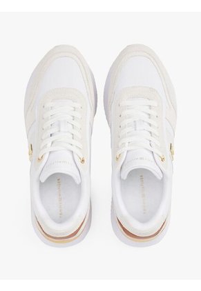 Tenis Blanco Con Paneles Metalizados Tommy Hilfiger