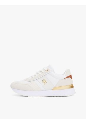 Tenis Blanco Con Paneles Metalizados Tommy Hilfiger