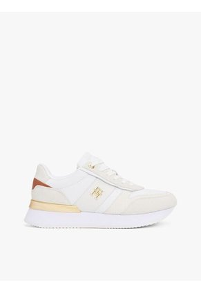 Tenis Blanco Con Paneles Metalizados Tommy Hilfiger