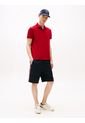 Polo Rojo De Corte Regular Con Tapeta Y Cuello A Contraste Tommy Hilfiger de Tommy Hilfiger