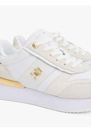 Tenis Blanco Con Paneles Metalizados Tommy Hilfiger