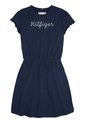 Vestido Azul De Punto Liso Con Manga Corta Japonesa Tommy Hilfiger de Tommy Hilfiger