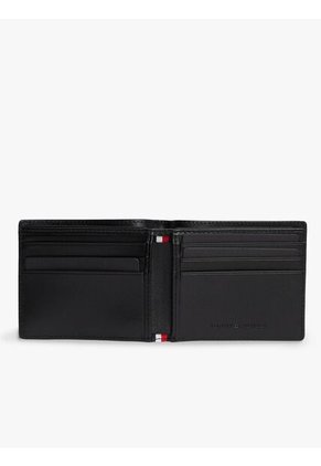 Billetera Negra Mini Tommy Hilfiger Con Acabado Emboss Tommy Hilfiger