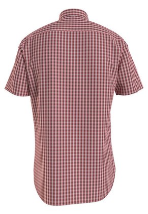 Camisa De Cuadros Con Logo Hombre Rojo Tommy Hilfiger