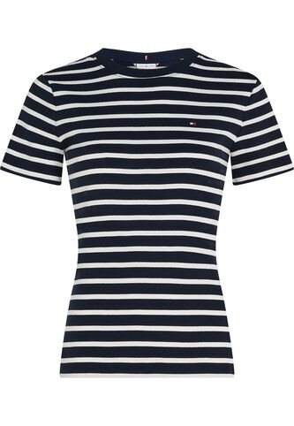 Camiseta Azul Slim De Cuello Redondo Tommy Hilfiger Tommy Hilfiger