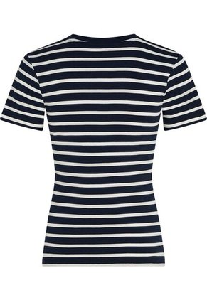 Camiseta Azul Slim De Cuello Redondo Tommy Hilfiger