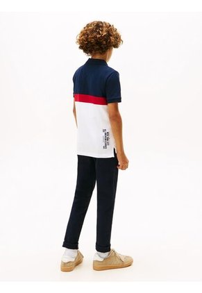Polo Multicolor De Piqué Color Block De Corte Regular Tommy Hilfiger