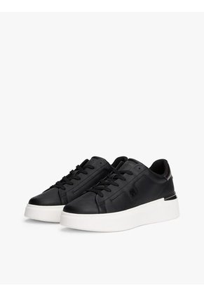 Tenis Negro Con Plataforma Tommy Hilfiger