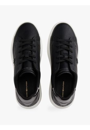 Tenis Negro Con Plataforma Tommy Hilfiger