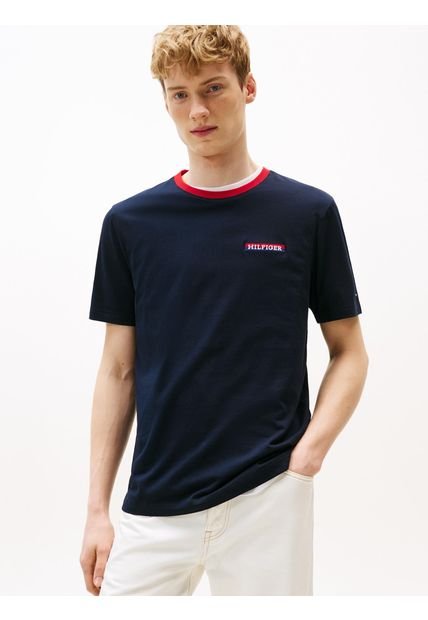 Camiseta Azul Americana Graphic Tommy Hilfiger
