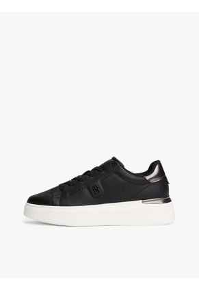 Tenis Negro Con Plataforma Tommy Hilfiger