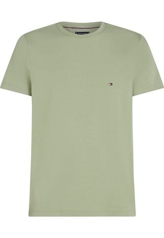 Camiseta Verde De Cuello Redondo Y Corte Extra Slim Tommy Hilfiger Tommy Hilfiger