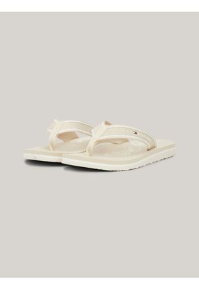 Sandalias Beige Con Logo Gráfico Tommy Hilfiger