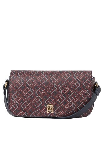 Bolso Azul Cruzado Con Estampado De Monograma Tommy Hilfiger Tommy Hilfiger