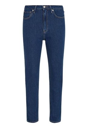 Jeans Azul Ajustados Y Tobilleros De Talle Alto Tommy Hilfiger
