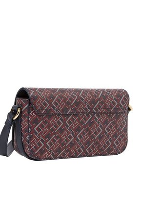 Bolso Azul Cruzado Con Estampado De Monograma Tommy Hilfiger
