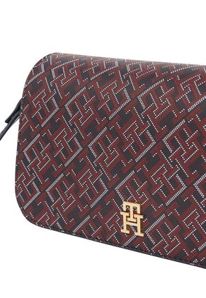 Bolso Azul Cruzado Con Estampado De Monograma Tommy Hilfiger
