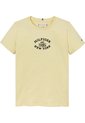 Camiseta Niña Amarilla Corte Slim Y Logo Aterciopelado Tommy Hilfiger de Tommy Hilfiger