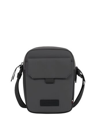 Bolso Gris Mini Reporter Con Bolsillo Frontal Con Solapa Tommy Hilfiger Tommy Hilfiger