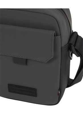 Bolso Gris Mini Reporter Con Bolsillo Frontal Con Solapa Tommy Hilfiger