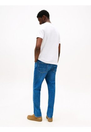 Camiseta Verde De Cuello Redondo Con Logo Tropical Tommy Hilfiger