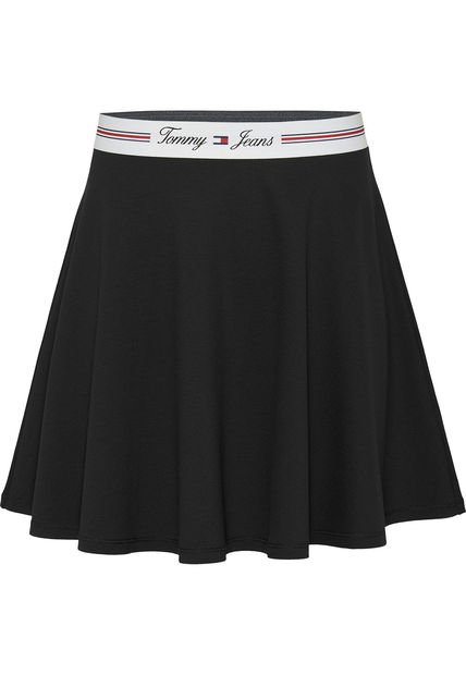 Falda Negro Con Logo En La Cintura Tommy Jeans