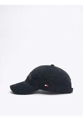 Gorra Negra De Béisbol Con Monotipo Hilfiger Tommy Hilfiger