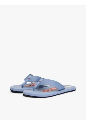 Sandalias Azul Con Tiras De Tejido Trenzado Tommy Hilfiger