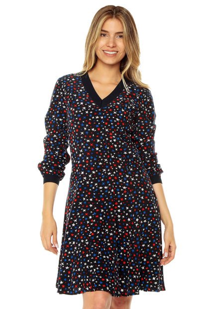 Vestido Azul-Blanco-Rojo Tommy Hilfiger