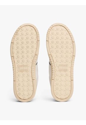 Tenis Negro De Ante Con Mezcla De Texturas Tommy Hilfiger