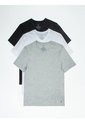 Pack 3 Camisetas Negra Cuello En V Con Logo Tommy Hilfiger de Tommy Hilfiger