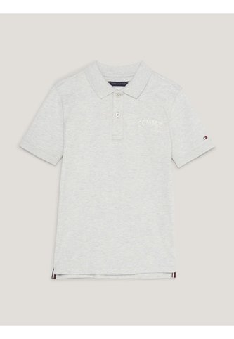 Polo De Punto Con Logo Estilo Grafiti Niño Gris Tommy Hilfiger Tommy Hilfiger