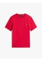 Camiseta Roja Con Logo En Forma De Escudo Tommy Hilfiger de Tommy Hilfiger