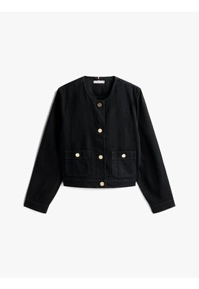 Chaqueta Negra Denim Negra Con Logo  Tommy Hilfiger