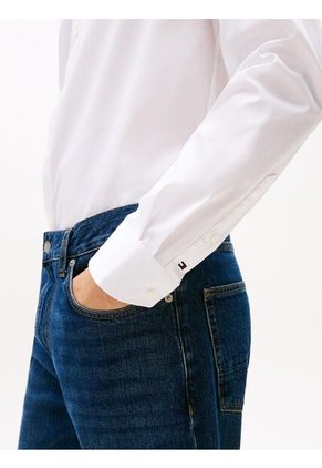 Camisa Blanca Smart Casual Con TH Flex Tommy Hilfiger