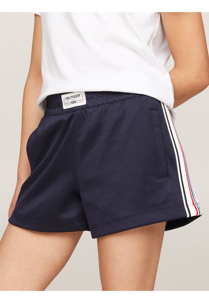 Shorts Azul Niña Azul De Rayas Mixtas Colección 1985 Tommy Hilfiger